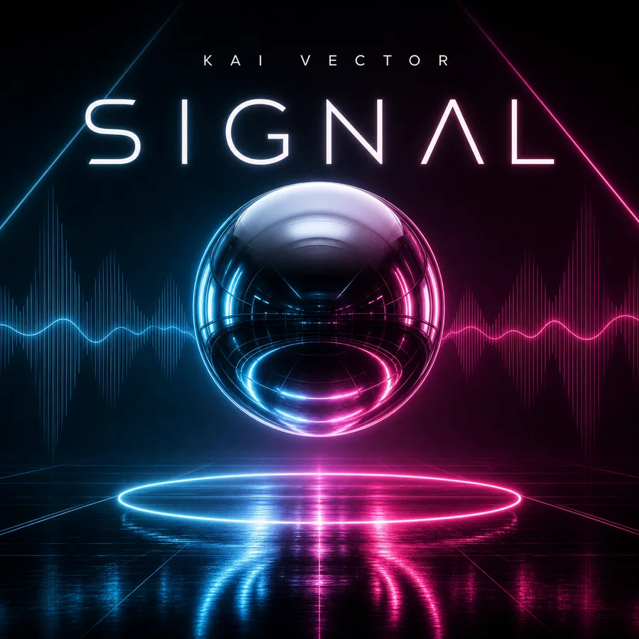 Vismuse example: SIGNAL electronic album cover